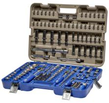 IRIMO 1291724 - JUEGO DE VASOS 1/4", 3/8" Y 1/2", 172 PIEZAS